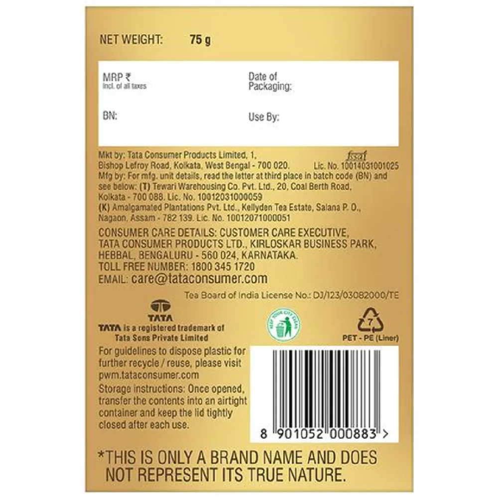 Tata Tea Gold Darjeeling - Fine Long Leaf Tea, 75 g-2.webp